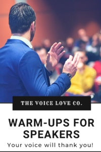 Trouble with your speaking voice? Get free warm-ups for speakers here!