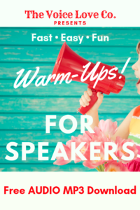 Fast, Easy, Free Audio mp3 Warm-Ups for Speakers Here!