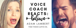 Adam Lambert sings with his mouth open, tongue out. Voice Coach sings with her mouth open, tongue out. Voice Coach Reacts to Believe, the tribute Adam did for Cher at the Kennedy Honors in 2018.