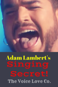 Adam Lambert sings. Mouth open. Tongue out. Get his singing secrets HERE. voicelove.co