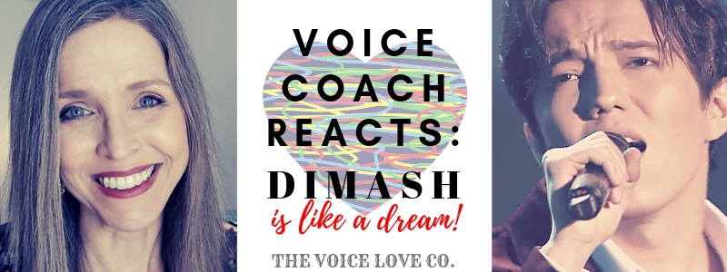 Veteran Voice Coach smiles as Dimash Kudaibergen sings with passion into his microphone. Voice Coach Reacts: "Dimash is like a dream!" The Voice Love Co. 