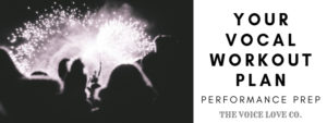 From behind the audience you can see a girl on stage in the distance surrounded by the sparks of a large pyro technic show. Learn how to prepare YOUR voice for your next big performance HERE.